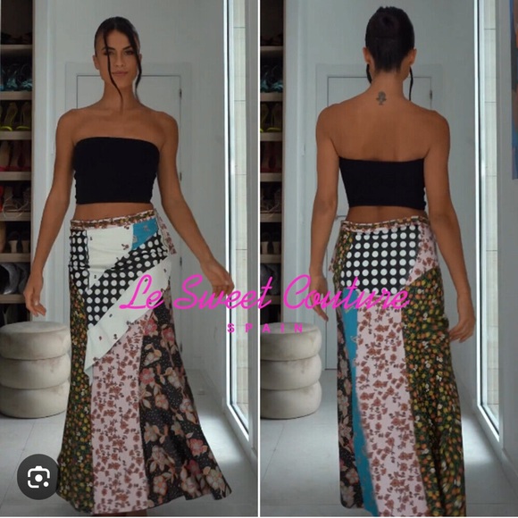 ZARA ATELIER PRINTED 100% LEATHER SKIRT LIMITED EDITION - Picture 3 of 16